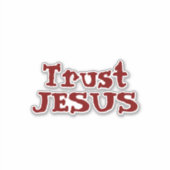 ‘Vertrouw op Jezus’ Christelijke uitspraak Sticker (Voorkant)
