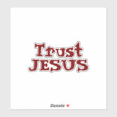 ‘Vertrouw op Jezus’ Christelijke uitspraak Sticker (Vel)