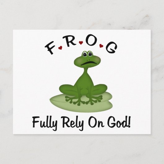 Vertrouw volledig op God Briefkaart (Voorkant)