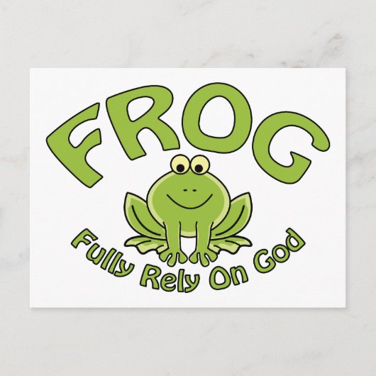 Vertrouw volledig op God Briefkaart (Voorkant)