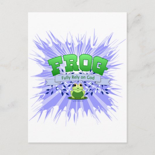 Vertrouw volledig op God Briefkaart (Voorkant)