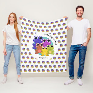 Vertrouw volledig op God Colorful Personalized FRO Fleece Deken