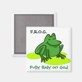 Vertrouw volledig op God Magneet (Voorkant / Achterkant)