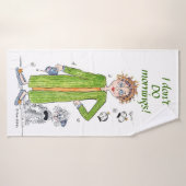 Vertrouwd Gezegde dat ik geen ochtendkarikatuur do Badhanddoek (Badhanddoek)