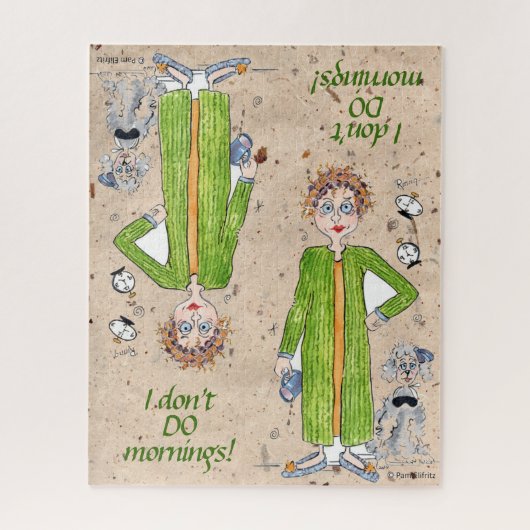 Vertrouwd Gezegde dat ik geen ochtendkarikatuur do Legpuzzel (Verticaal)