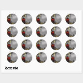 VERTROUWD HALLOWEEN RONDE STICKER (Vel)