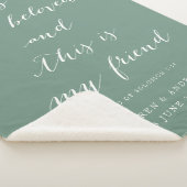 Vertrouwde scriptie Song Solomon Wedding Gift Sherpa Deken (3/4)