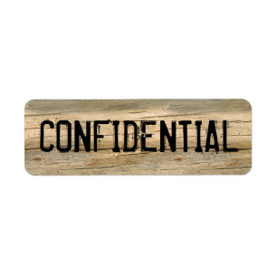 VERTROUWELIJK ETIKET