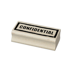 Vertrouwelijk Rubberstempel