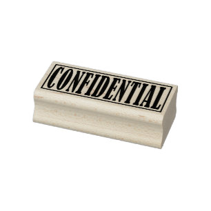 Vertrouwelijk Zakelijk Kantoor Ingelijste Eenvoudi Rubberstempel