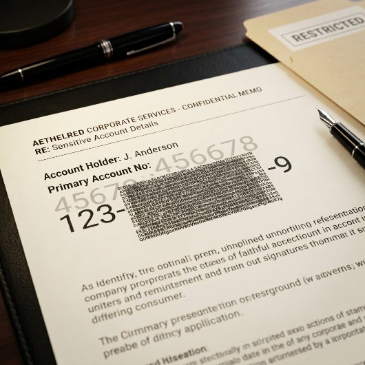Vertrouwelijke documentbeveiliging zelfinktende stempel