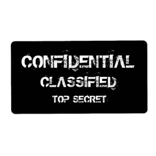 VERTROUWELIJKE GERUBRICEERDE TOP SECRET LABELS