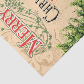 Vertrouwelijke kerstrenrendepagina tissuepapier (Detail)