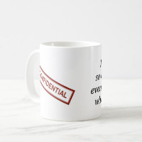 Vertrouwelijke Mok werkkoffie