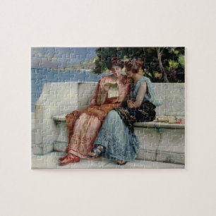 Vertrouwelijkheid (olie op canvas) legpuzzel