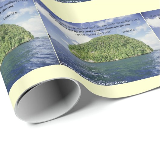 Vertrouwen als mosterdzaad cadeaupapier (Rol Hoek)