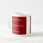 Vertrouwen - Bepaling - Doelstelling koffie-Mok Koffiemok (Voorkant links)