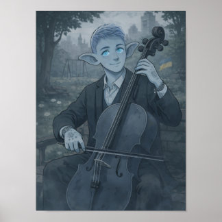 Vertrouwen / Cellist / Park Poster