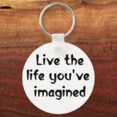 Vertrouwen citeert gezegden van het leven inspirer sleutelhanger (Voorkant)