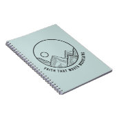 Vertrouwen dat de Bergen Bijbel verse Christelijk Notitieboek (Rechterzijde)