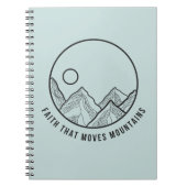 Vertrouwen dat de Bergen Bijbel verse Christelijk Notitieboek (Voorkant)