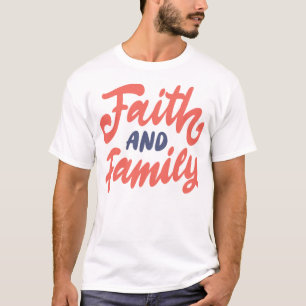 Vertrouwen en gezin t-shirt