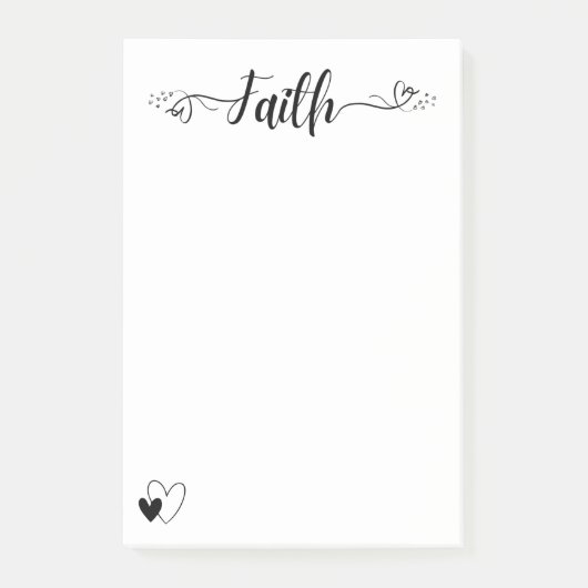 Vertrouwen en hart post-it® notes (Voorkant)