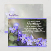 Vertrouwen en vertrouwen in God Briefkaart (Voorkant / Achterkant)