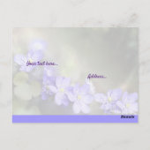 Vertrouwen en vertrouwen in God Briefkaart (Achterkant)