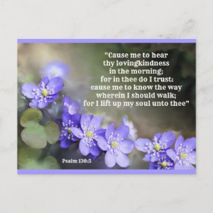 Vertrouwen en vertrouwen in God Briefkaart