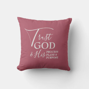 VERTROUWEN GOD Procesplannen Doel   Dusky Pink Kussen