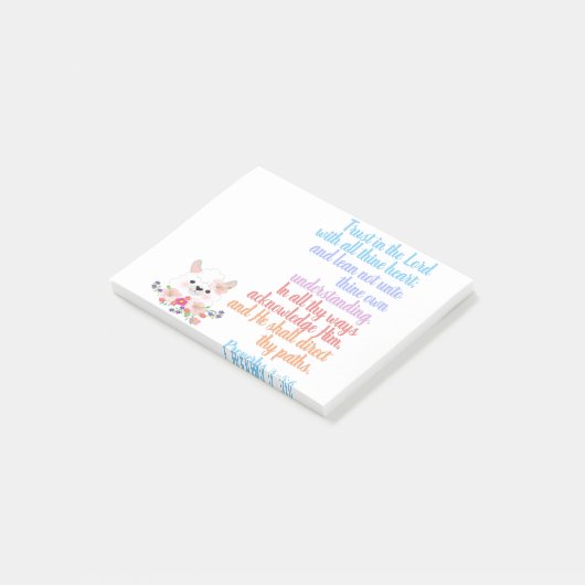 Vertrouwen in de Bijbel Verse Post-it® Notes (Schuin)