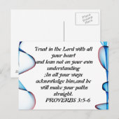 Vertrouwen in de heer Abstract kleurrijk briefkaar Briefkaart (Voorkant / Achterkant)