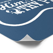 Vertrouwen in de Heer — Blauw Poster (Hoek)