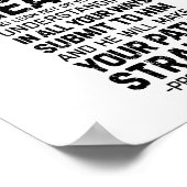 Vertrouwen in de Heer met al uw woorden, spreekwoo Poster (Hoek)