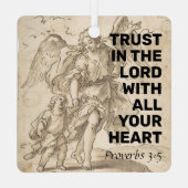 Vertrouwen in de Heer Metalen Ornament (Achterkant)