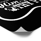 Vertrouwen in de Heer — Zwart Poster (Hoek)