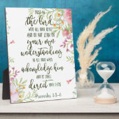 Vertrouwen in de Lord floral Fotoplaat (Zijkant)