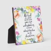 Vertrouwen in de Lord floral Fotoplaat (Voorkant)