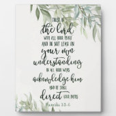 Vertrouwen in de Lord floral Fotoplaat (Voorkant)