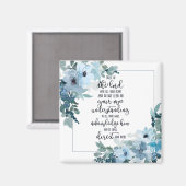 Vertrouwen in de Lord floral Magneet (Voorkant / Achterkant)
