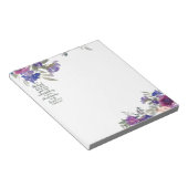 Vertrouwen in de Lord floral Notitieblok (Schuin)