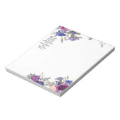 Vertrouwen in de Lord floral Notitieblok (Gedraaid)