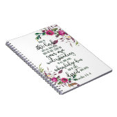 Vertrouwen in de Lord floral Notitieboek (Rechterzijde)