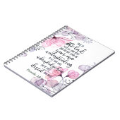 Vertrouwen in de Lord floral Notitieboek (Linkerzijde)