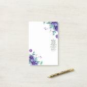 Vertrouwen in de Lord floral Post-it® Notes (Op bureau)