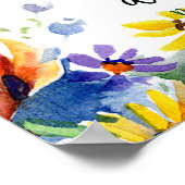 Vertrouwen in de Lord floral Poster (Hoek)