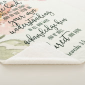 Vertrouwen in de Lord floral Sherpa Deken (3/4)