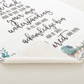 Vertrouwen in de Lord floral Sherpa Deken (3/4)