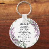 Vertrouwen in de Lord floral Sleutelhanger (Voorkant)